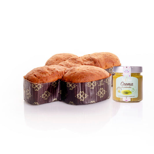 COLOMBA SENZA GLUTINE & SENZA LATTOSIO CON CREMA AL PISTACCHIO