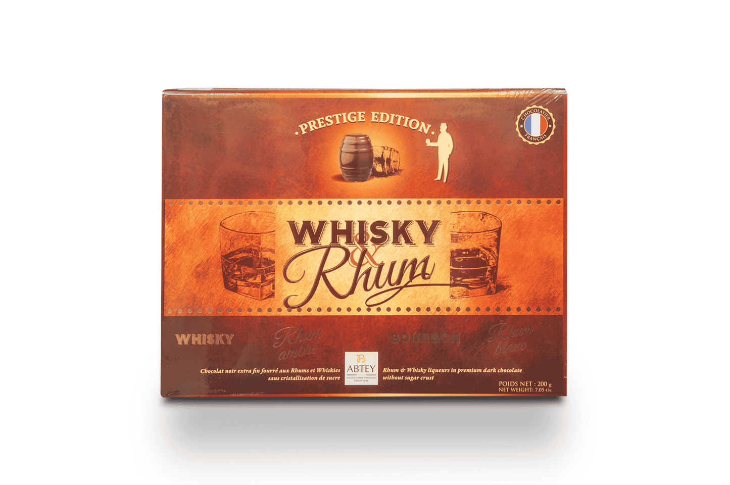 Whiskey &amp; Rhum alcoholic chocolates