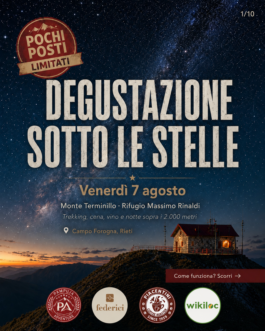 DEGUSTAZIONE SOTTO LE STELLE - FORMULA ALBA (PERNOTTO)