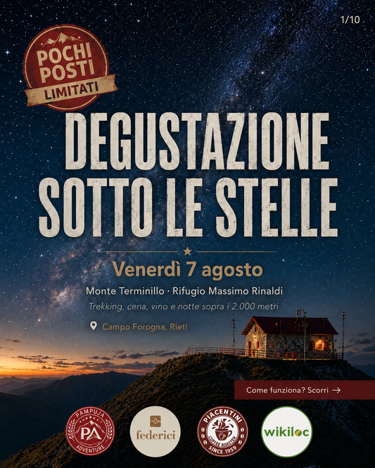 DEGUSTAZIONE SOTTO LE STELLE - FORMULA ALBA (PERNOTTO)