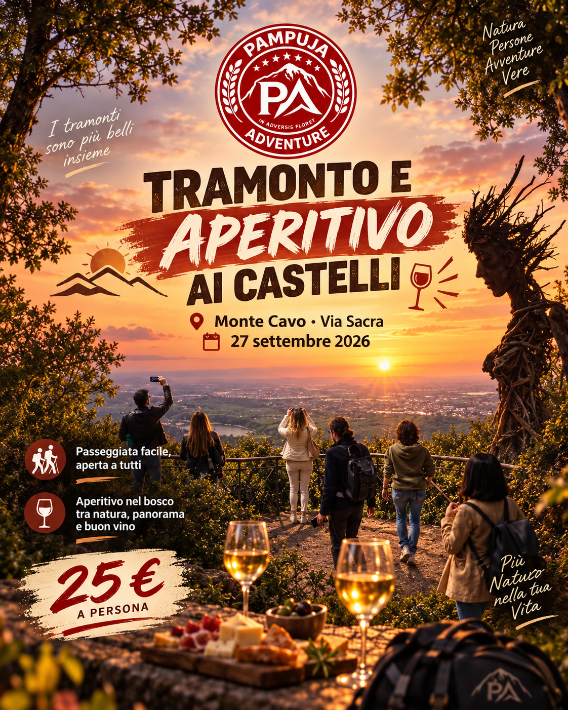 APERITIVO E TRAMONTO AI CASTELLI🍷🌄(TREKKING)