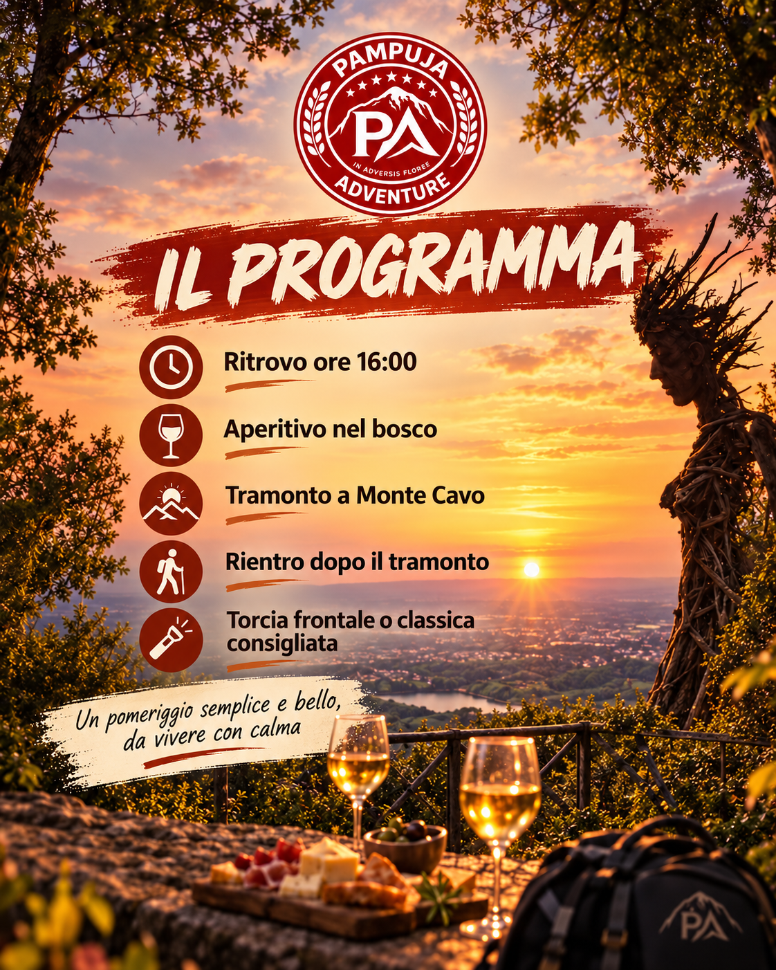 APERITIVO E TRAMONTO AI CASTELLI🍷🌄(TREKKING)