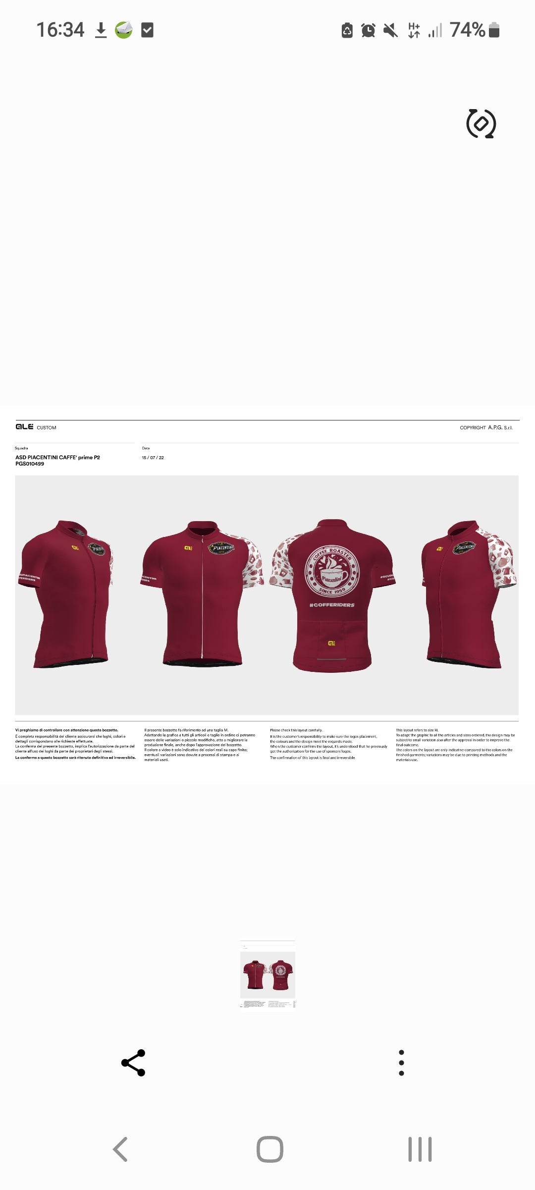 Scuderia Piacentini Cycling Jersey#coffeelover